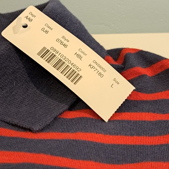 J. Crew men's large two button polo new with tag style 07646 - Picture 6 of 11